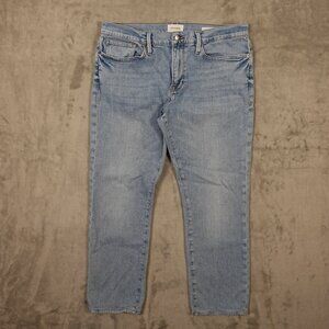 Frame‎ jeans L'Homme Slim men's 36 light wash blue denim
